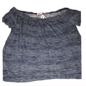 🆕 Old Navy Blue Stripe Off Shoulder Top​